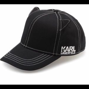 Karl Lagerfeld baseball hat with Cat ears
